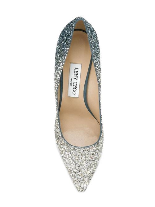 Dusk blue and silver Romy pumps Jimmy Choo | ROMY85BRESILVER/DUSKBLUE